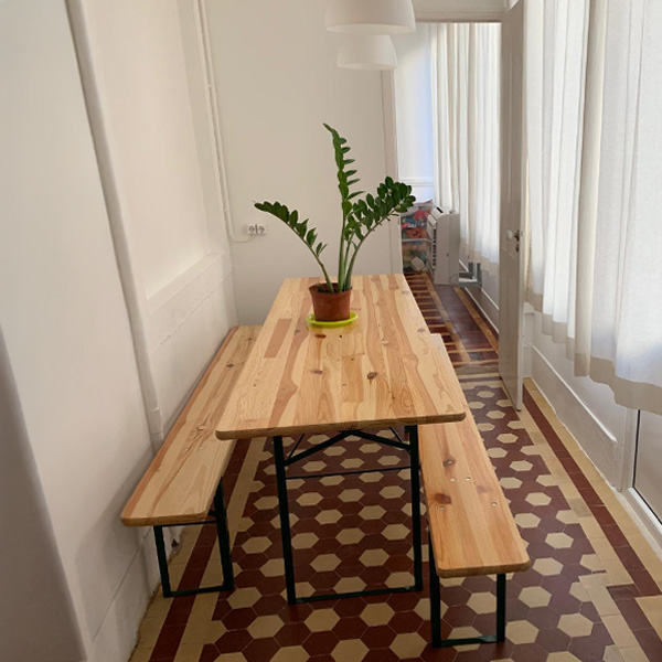 Foto da copa e cozinha no CPMP em Lisboa.