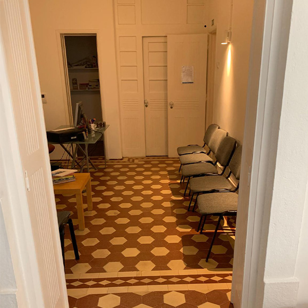 Foto da receção no Centro de Psicologia Manuel Peixoto em Lisboa.